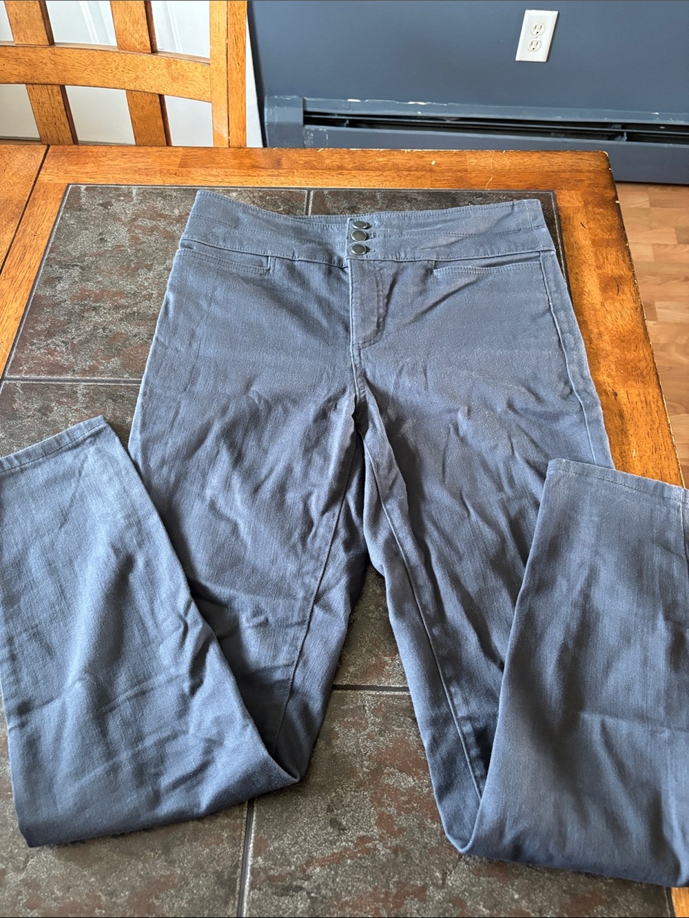 LOFT Skinny Jeans in Slate Gray